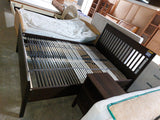 Doppelbett / Bett mit Nachtkommode modern - HH160615