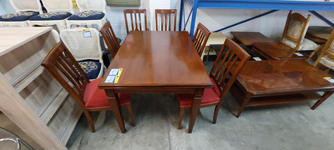 Esstisch / Tisch mit 6 Stühlen / Esszimmergarnitur - HH201033