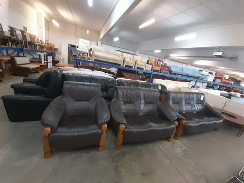 Sofa / Couch 3-teilig Leder - HH160101