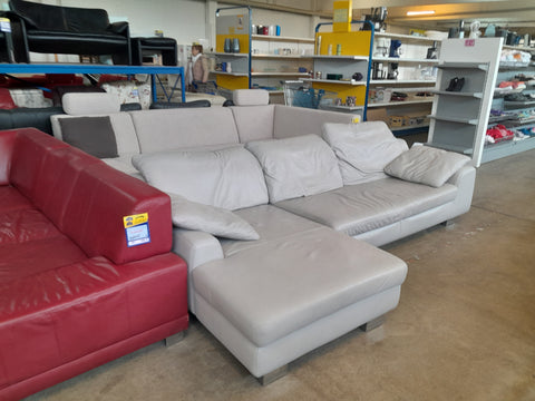 Reduziert !!! Wohnlandschaft / Sofa / Couch Leder von Musterring - HH140315