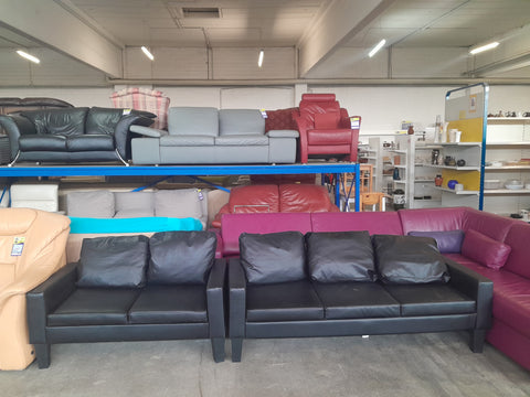 Sofa / Couch 2-teilig Leder - HH050913