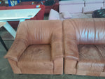 Sofa / Couch mit Sessel Leder - HH070903