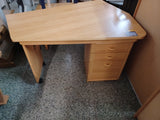 Schreibtisch mit Unterschrank aus Holz - LD211105