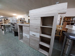 Wohnzimmerschrank / Wohnwand aus hellem Holz - LD051203