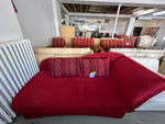 Couch / Chaiselongue / Récamiere in rot - LD030701